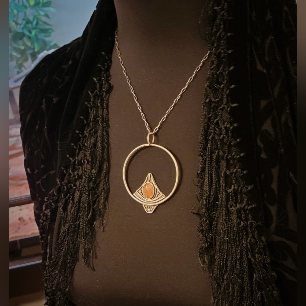 Sela Pendant/Sunstone Necklace
